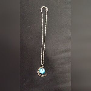 Unicorn moon pendant necklace